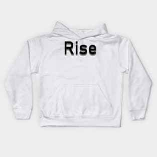 Black to White Rise Kids Hoodie